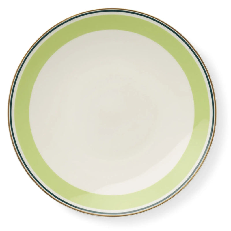 Capri - Bread Plate Spring Green/Dark Green 6.6 in | 17cm