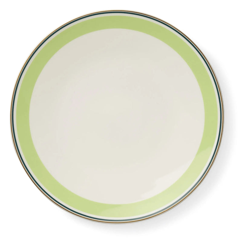 Capri - Dinner Plate Spring Green/Dark Green 11 in | 28cm