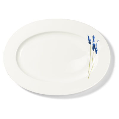 Impression (Blue Flower) - Oval Platter 15.4in | 39cm | Dibbern | JANGEORGe Interiors & Furniture