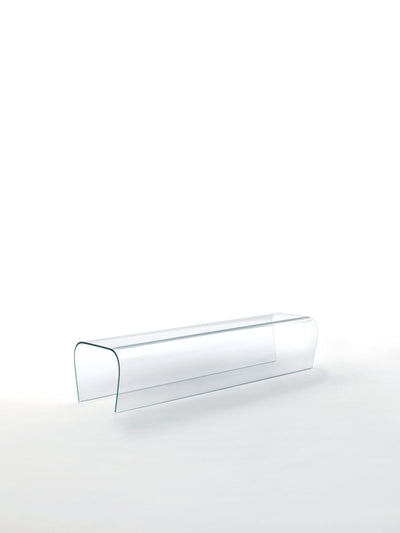 Bent Glass Bench and Stool | Glas Italia | JANGEORGe Interior Design