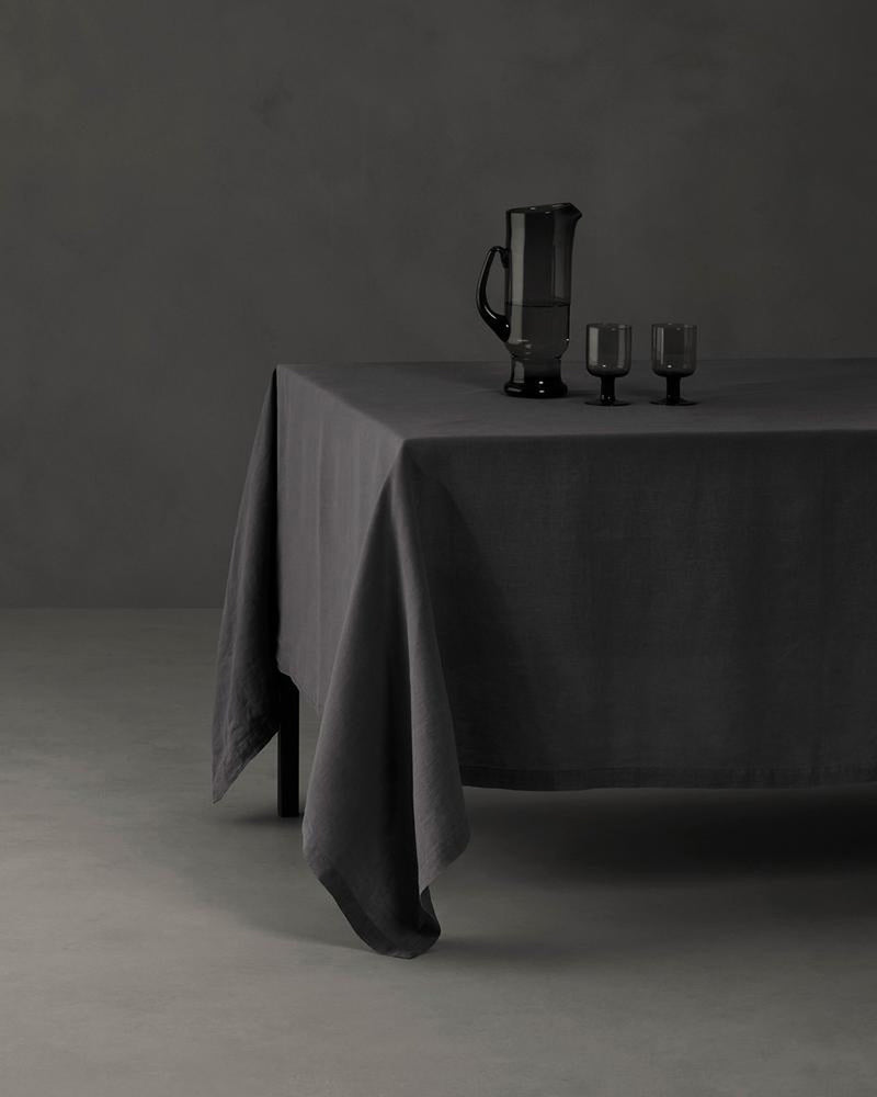 JANGEORGe Interiors & Furniture Society Limonta Tab Tablecloth Anthracite
