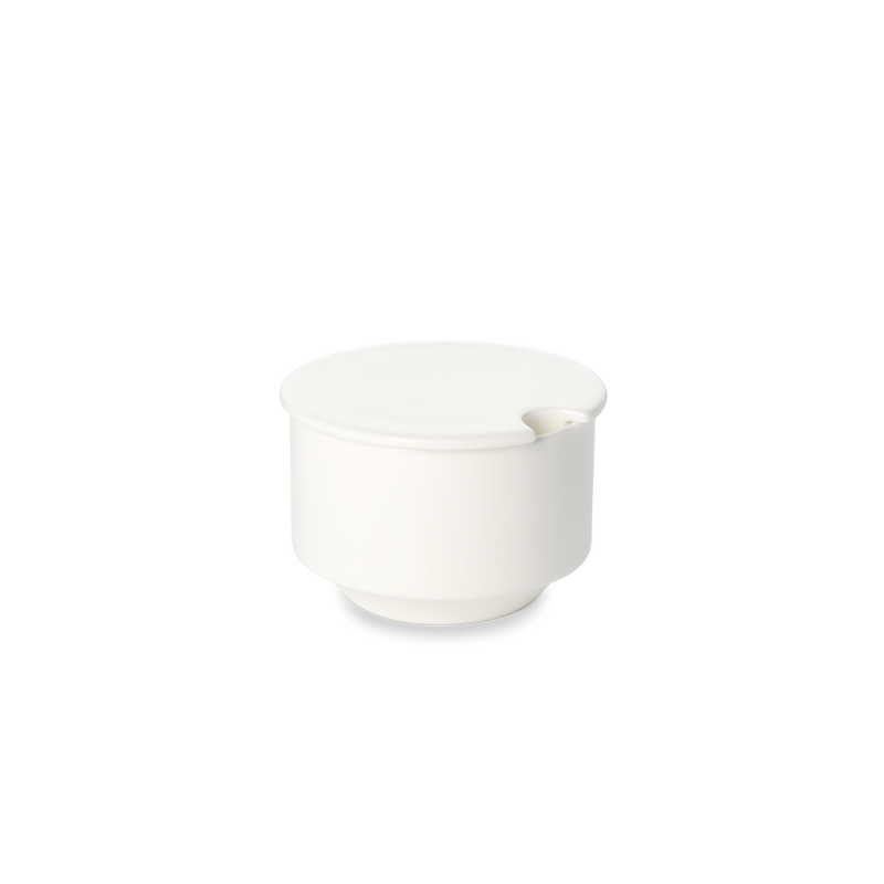 Asia Line - Condiment Pot With Lid White 0.18L