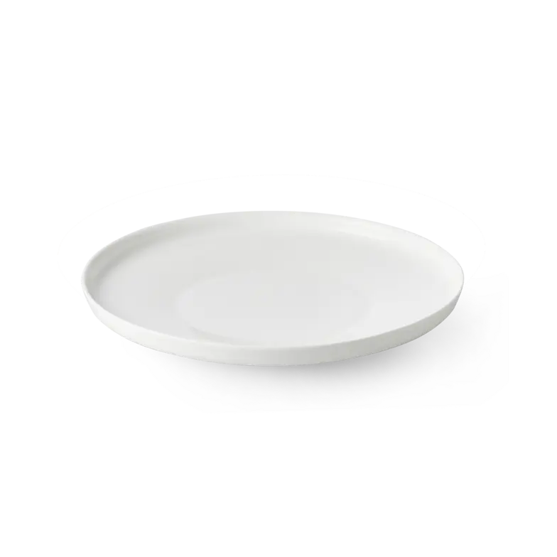Dibbern Juno Dinner Plate, German fine bone china with smooth white finish and minimalist design.
