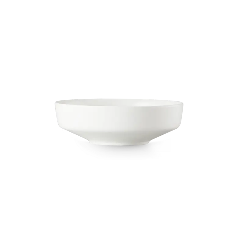 Dibbern Juno Dessert Bowl in fine bone china, handcrafted in Germany with clean modern lines.
