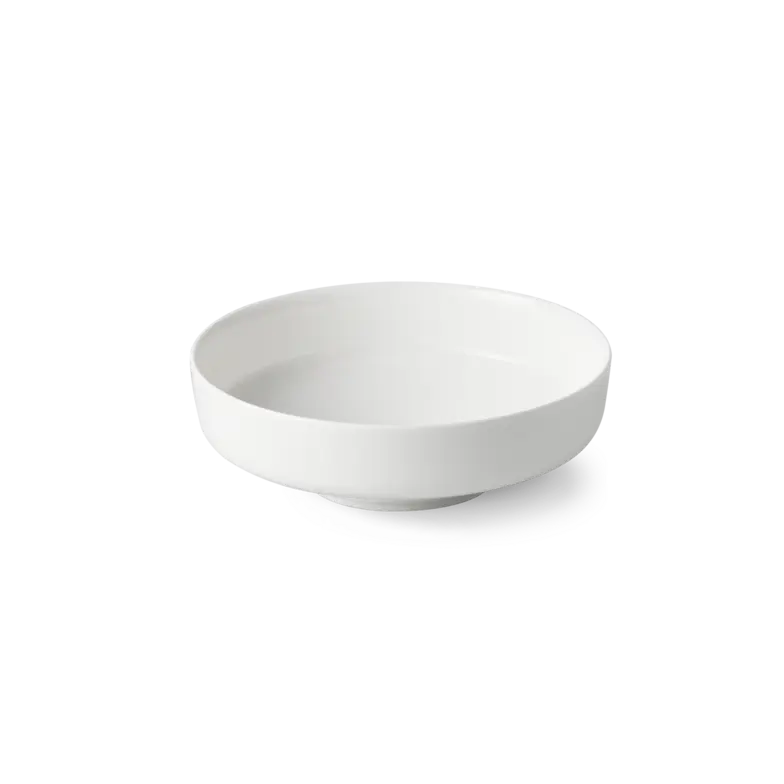 Dibbern Juno Dessert Bowl in fine bone china, handcrafted in Germany with clean modern lines.