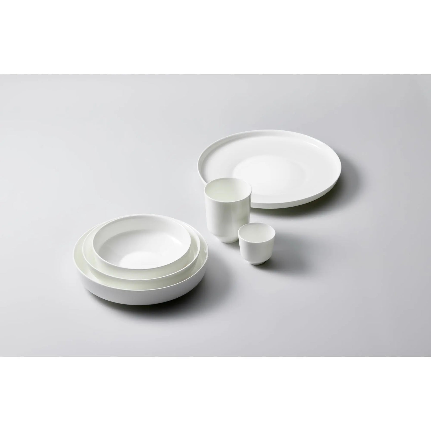 Dibbern Juno Dessert Bowl in fine bone china, handcrafted in Germany with clean modern lines.