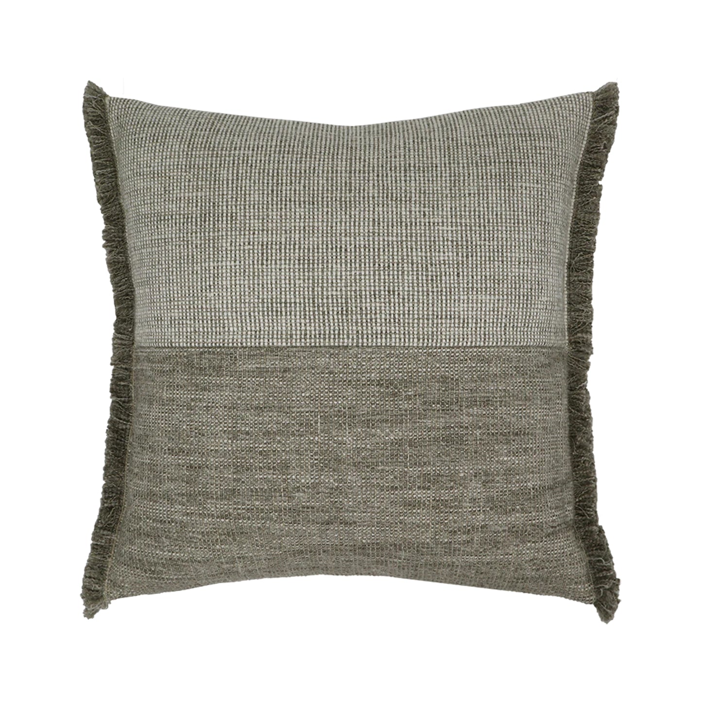 Forage Cloth Cushion with Fringing