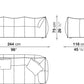 Le Bambole - Sofa Granbambola 244cm (LBA3)