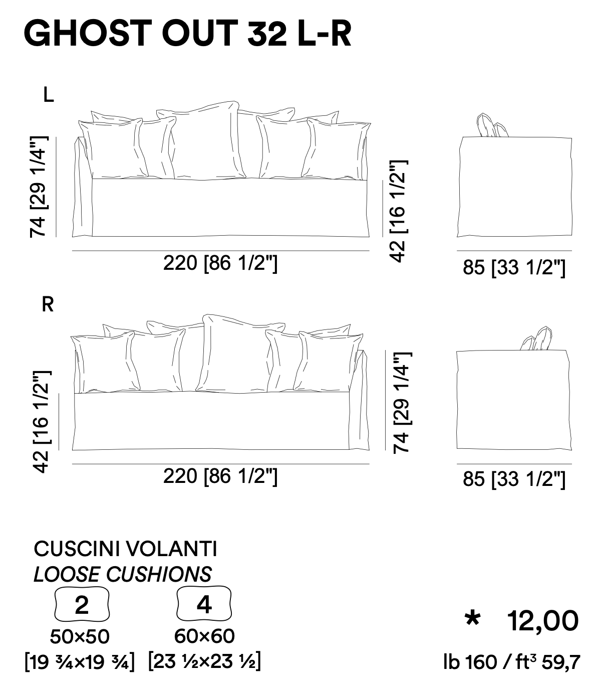 Ghost Out 32 L-R - Modular Sofa