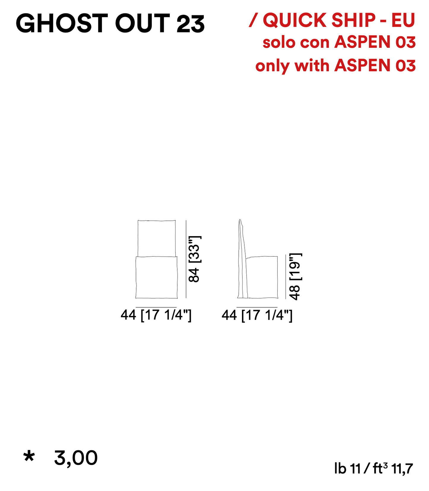 Ghost Out 23 - Outdoor Armchair