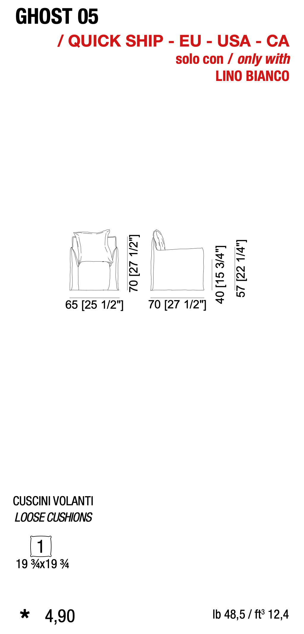 Gervasoni | Ghost 05 - Armchair