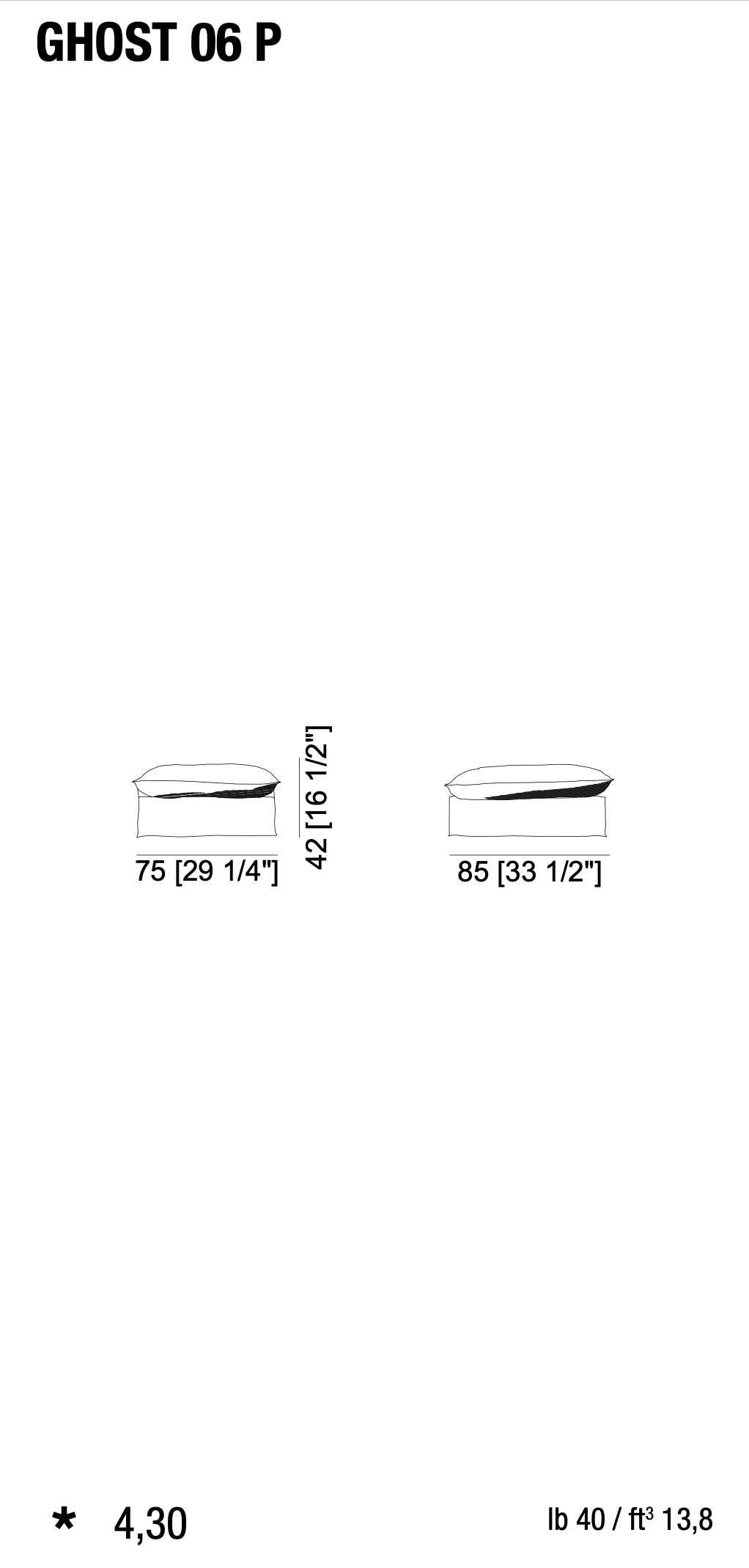 Ghost 06P - Modular Ottoman