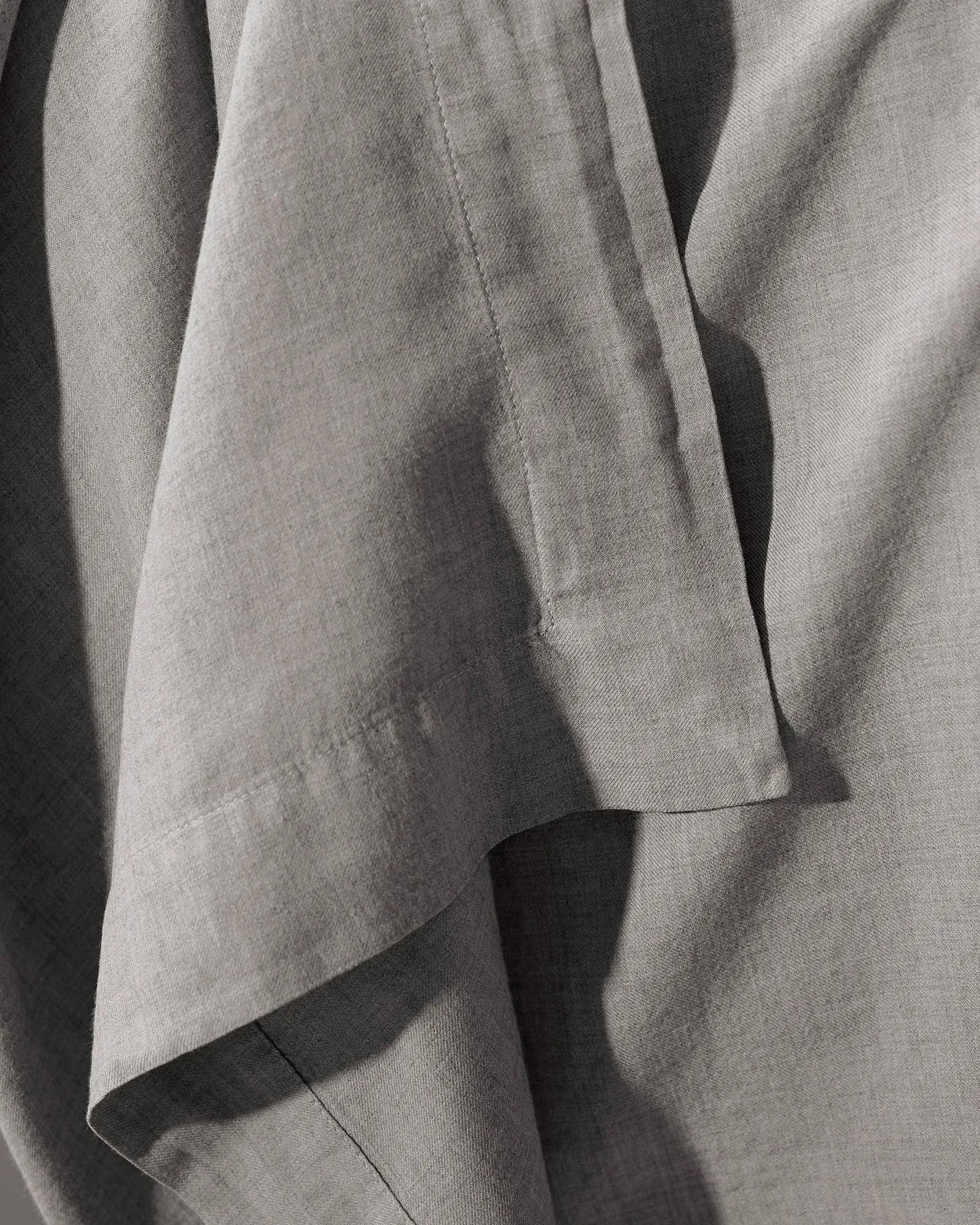 Close-up detail of Society Limonta Smir sheet showing the diagonal weave of the luxury cotton and cashmere blend.