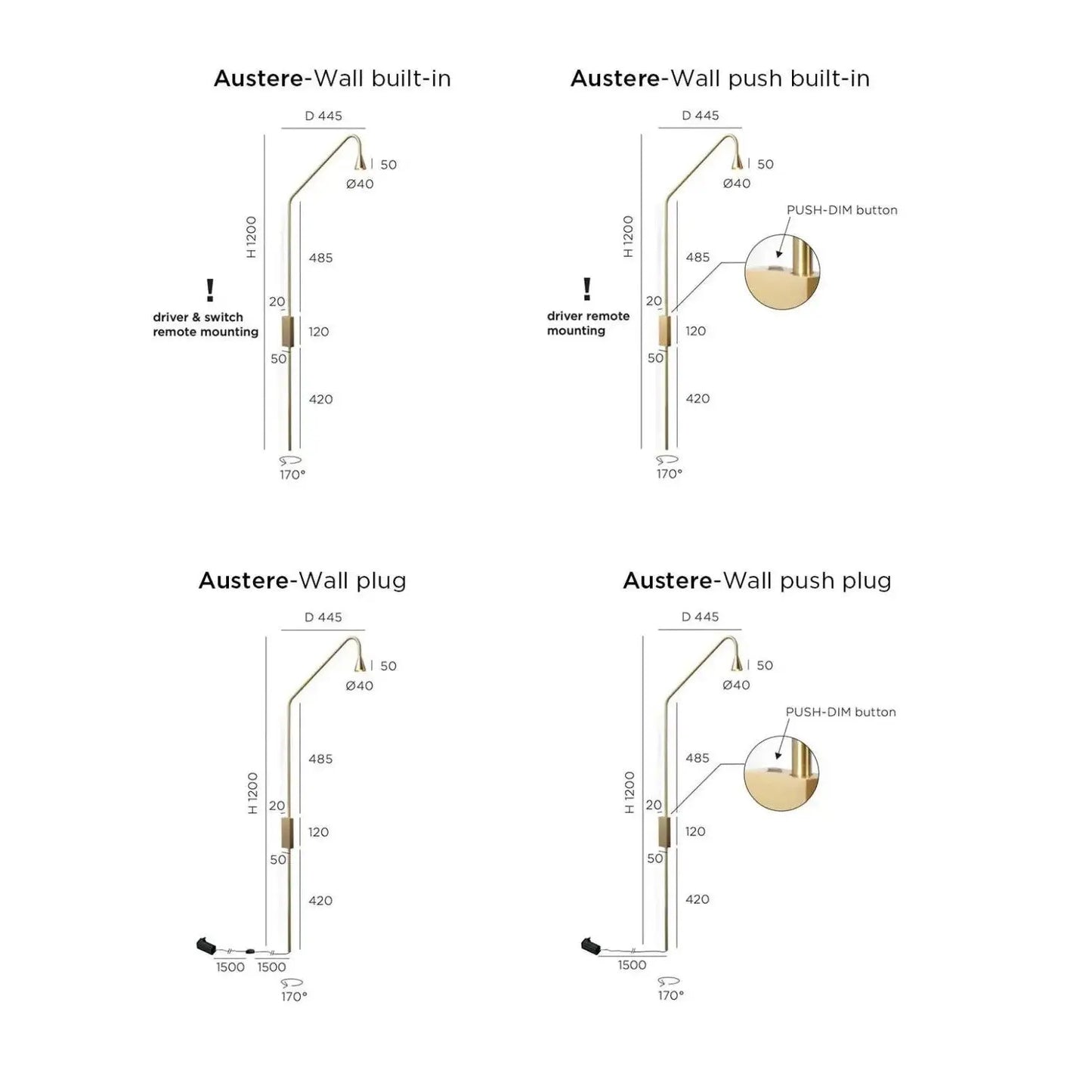 Austere - Wall Lamp Trizio21
