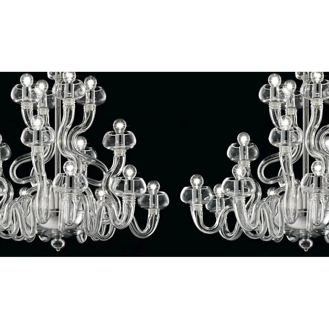 Bissa Boba Glass Chandelier with 16 Lights Barovier & Toso