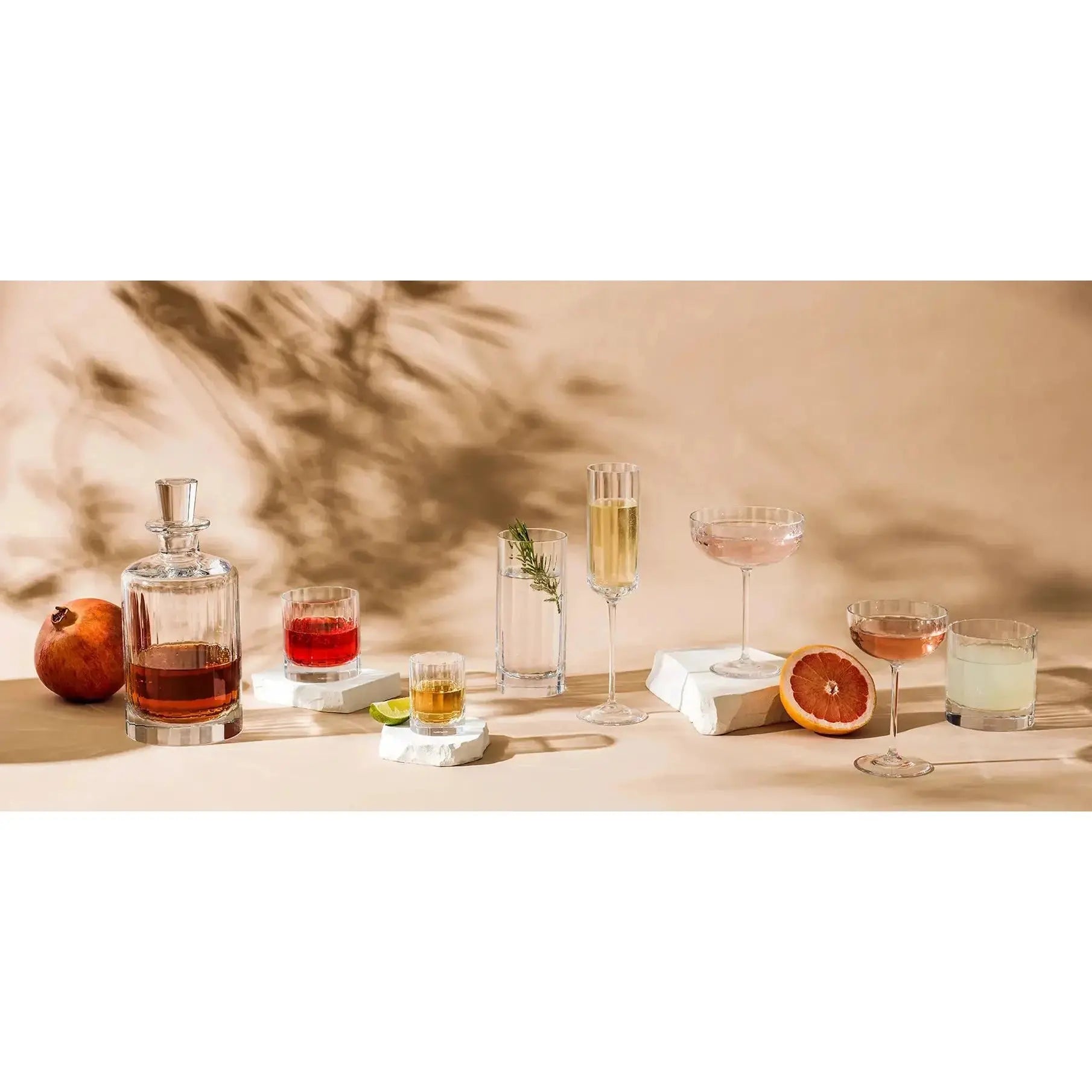 Higball Glass - Fluted - JANGEORGe Interiors & Furniture