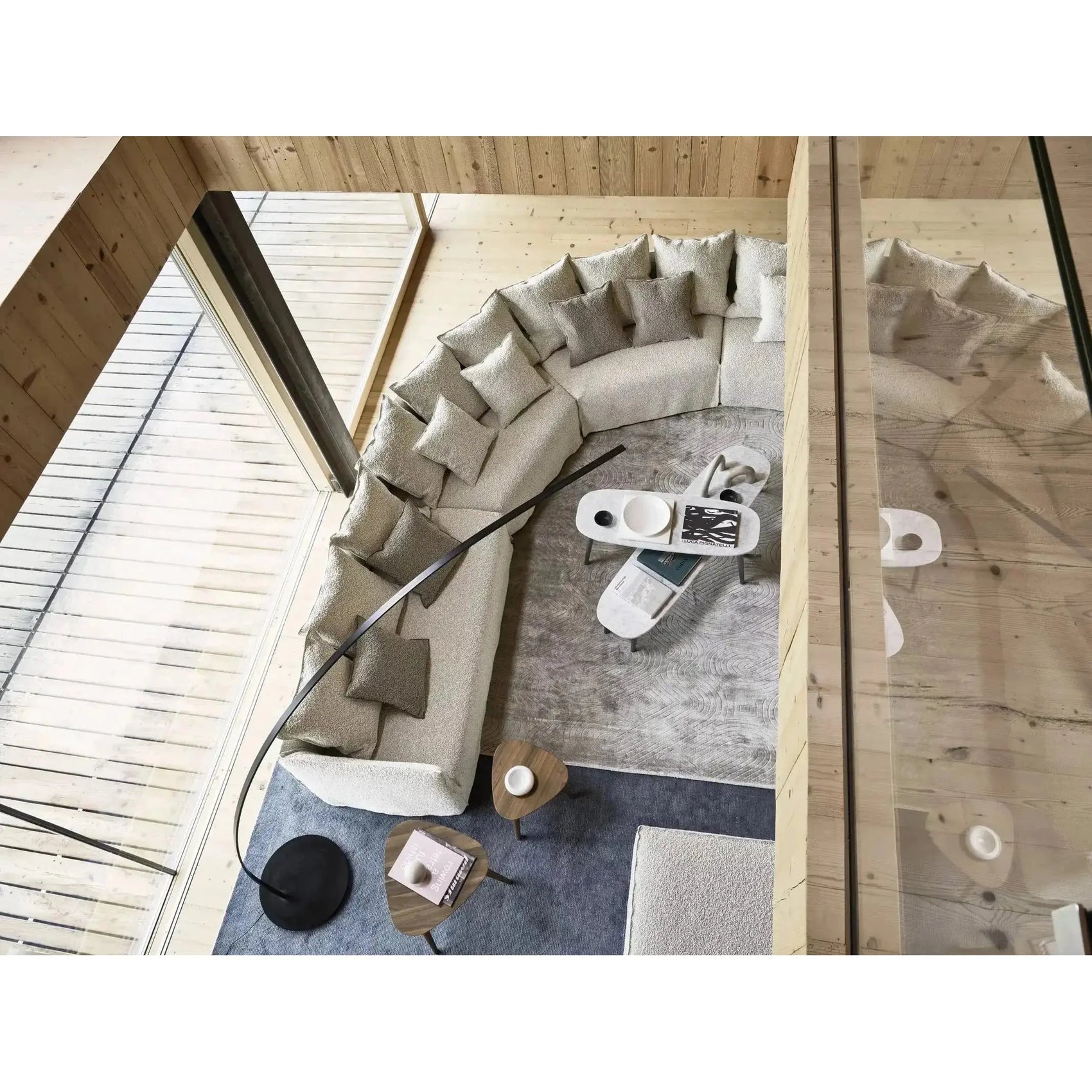 Ghost 33 L-R - Rounded Modular Sofa Element Gervasoni