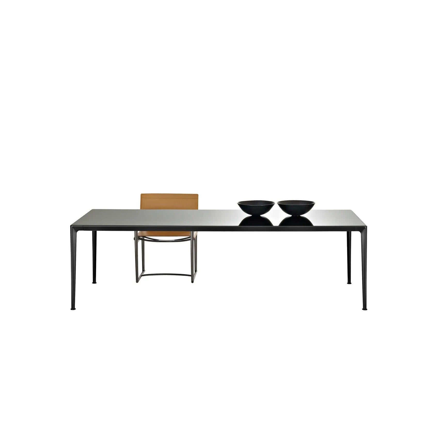 Mirto - Rectangular Table 160cm with Pewter Painted Frame (IMT160_E)