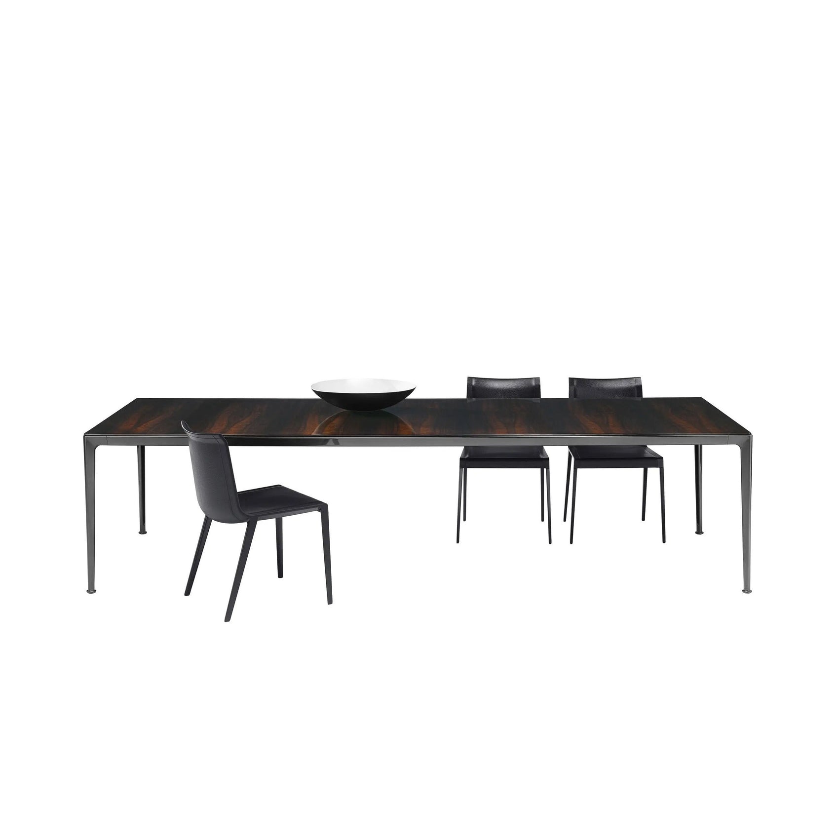 Mirto - Rectangular Table 160cm with Pewter Painted Frame (IMT160_E)