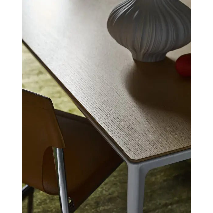 Mirto - Rectangular Table 160cm with Pewter Painted Frame (IMT160_E)