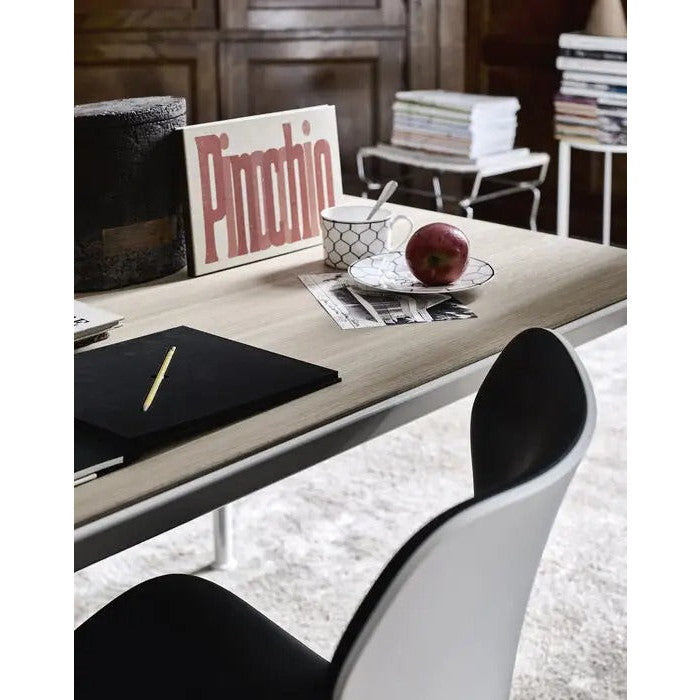 Mirto - Rectangular Table 160cm with Pewter Painted Frame (IMT160_E)