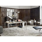Mirto - Rectangular Table 160cm with Pewter Painted Frame (IMT160_E)