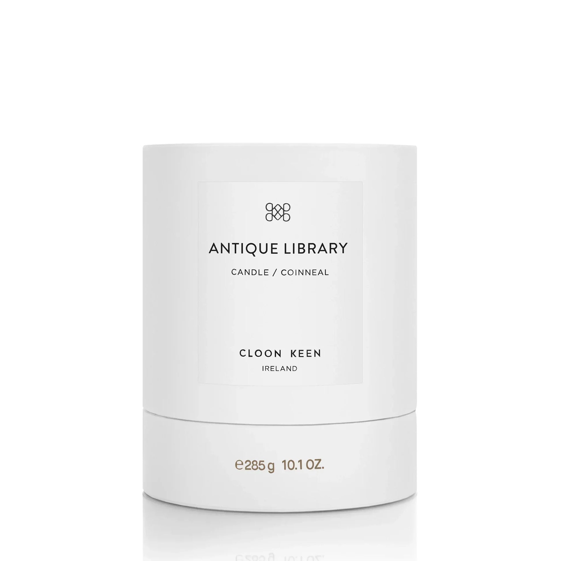 Antique Library candle box by Cloon Keen with refined packaging