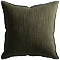 Bison Cushion with Fringe Detail