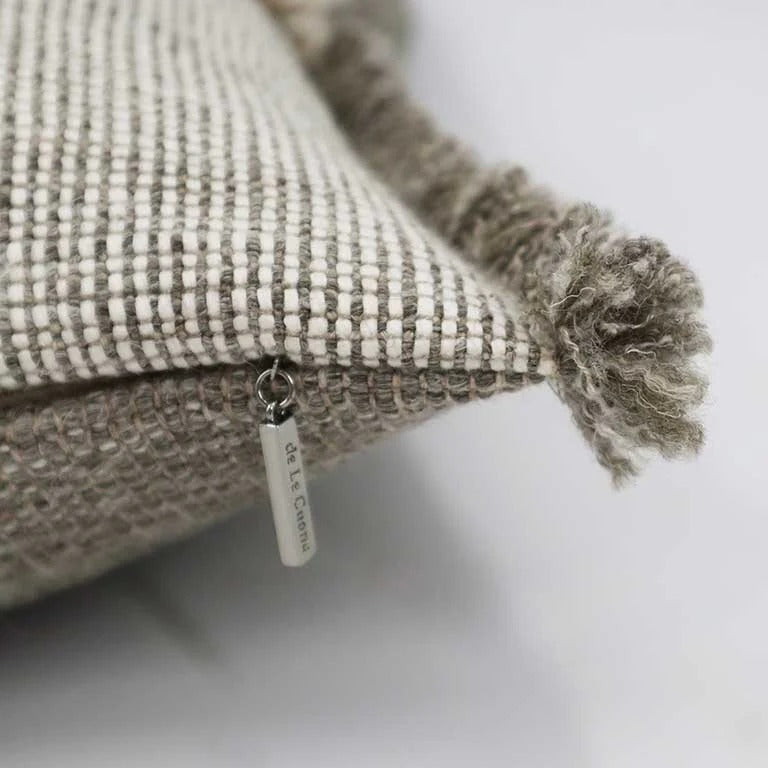 Forage Cloth Cushion with Fringing