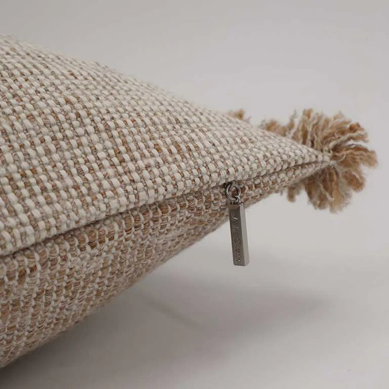 Forage Cloth Cushion with Fringing