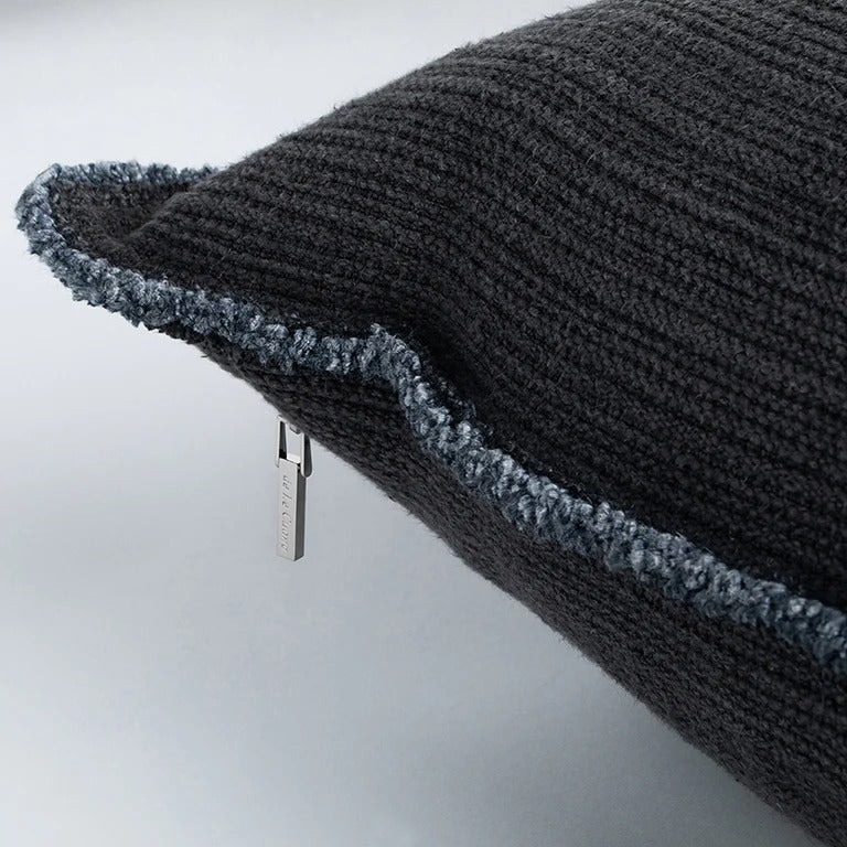 Bison Cushion with Fringe Detail