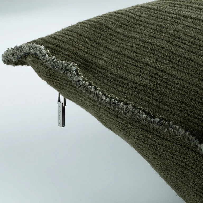 Bison Cushion with Fringe Detail