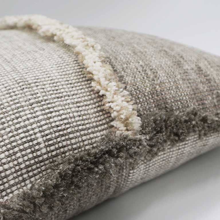 Forage Cloth Cushion with Fringing