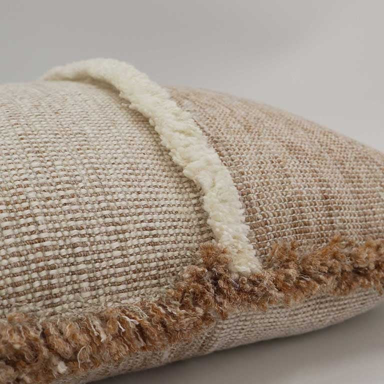 Forage Cloth Cushion with Fringing