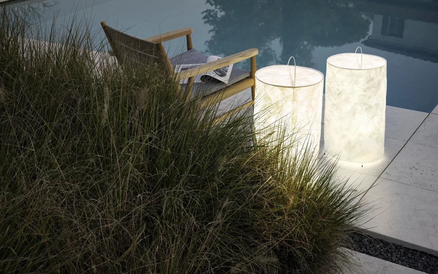 Ripple 195 Outdoor Floor Lamp by Gervasoni