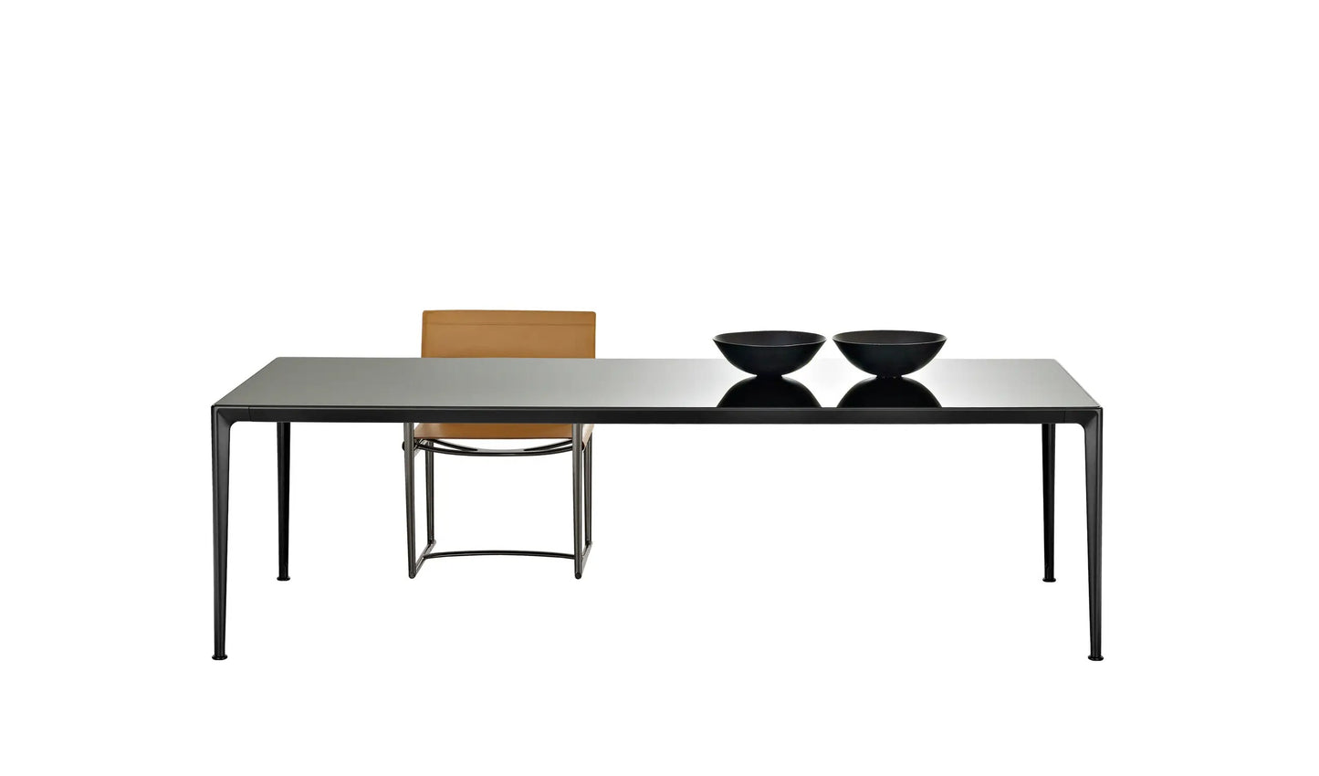Mirto - Rectangular Table 160cm with Painted Black Chrome Frame (IMT160_C)