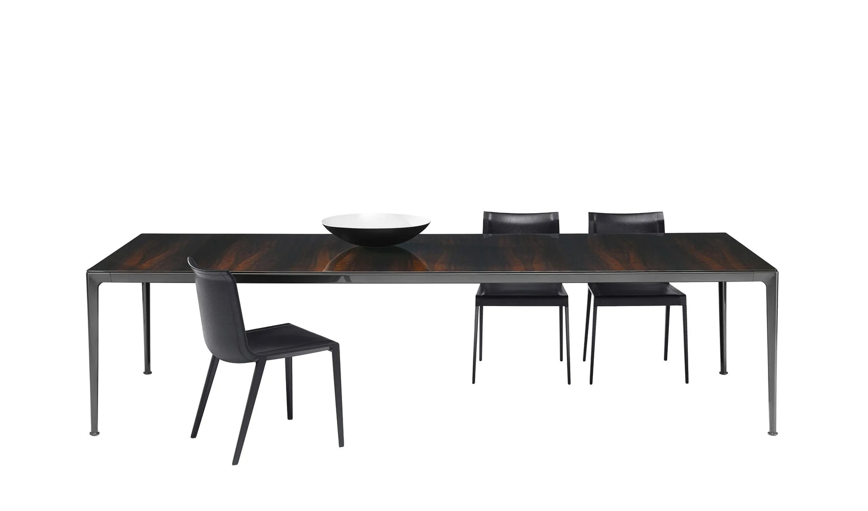 Mirto - Rectangular Table 160cm with Painted Black Chrome Frame (IMT160_C)