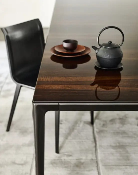 Mirto - Rectangular Table 160cm with Painted Black Chrome Frame (IMT160_C)
