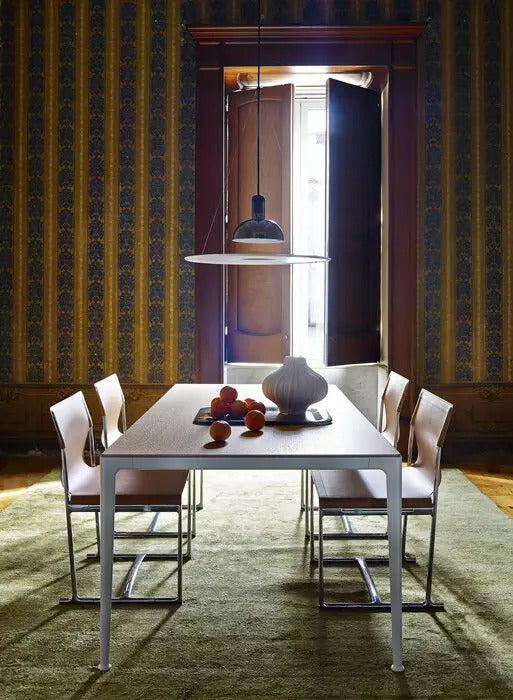 Mirto - Rectangular Table 160cm with Painted Black Chrome Frame (IMT160_C)