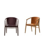 Jens - Chair, Oak Frame, Leather Seat and Back with Armrests 61cm (SJ61BR)