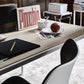 Mirto - Rectangular Table 160cm with Painted Black Chrome Frame (IMT160_C)