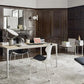 Mirto - Rectangular Table 160cm with Painted Black Chrome Frame (IMT160_C)