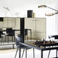 Mirto - Rectangular Table 160cm with Painted Black Chrome Frame (IMT160_C)