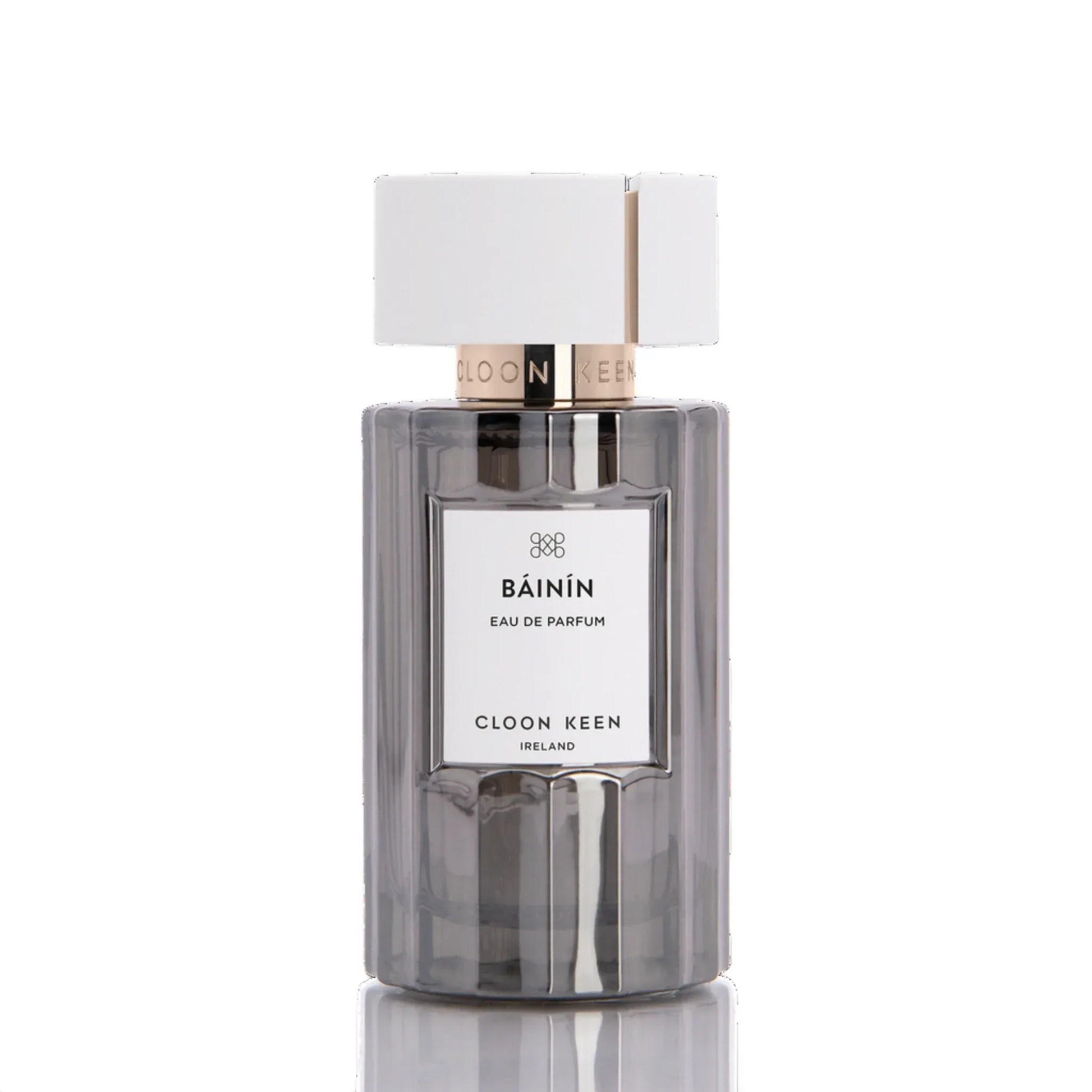 Báinín Eau de Parfum by Cloon Keen, product bottle photographed for JANGEORGe Interior Design & Furniture