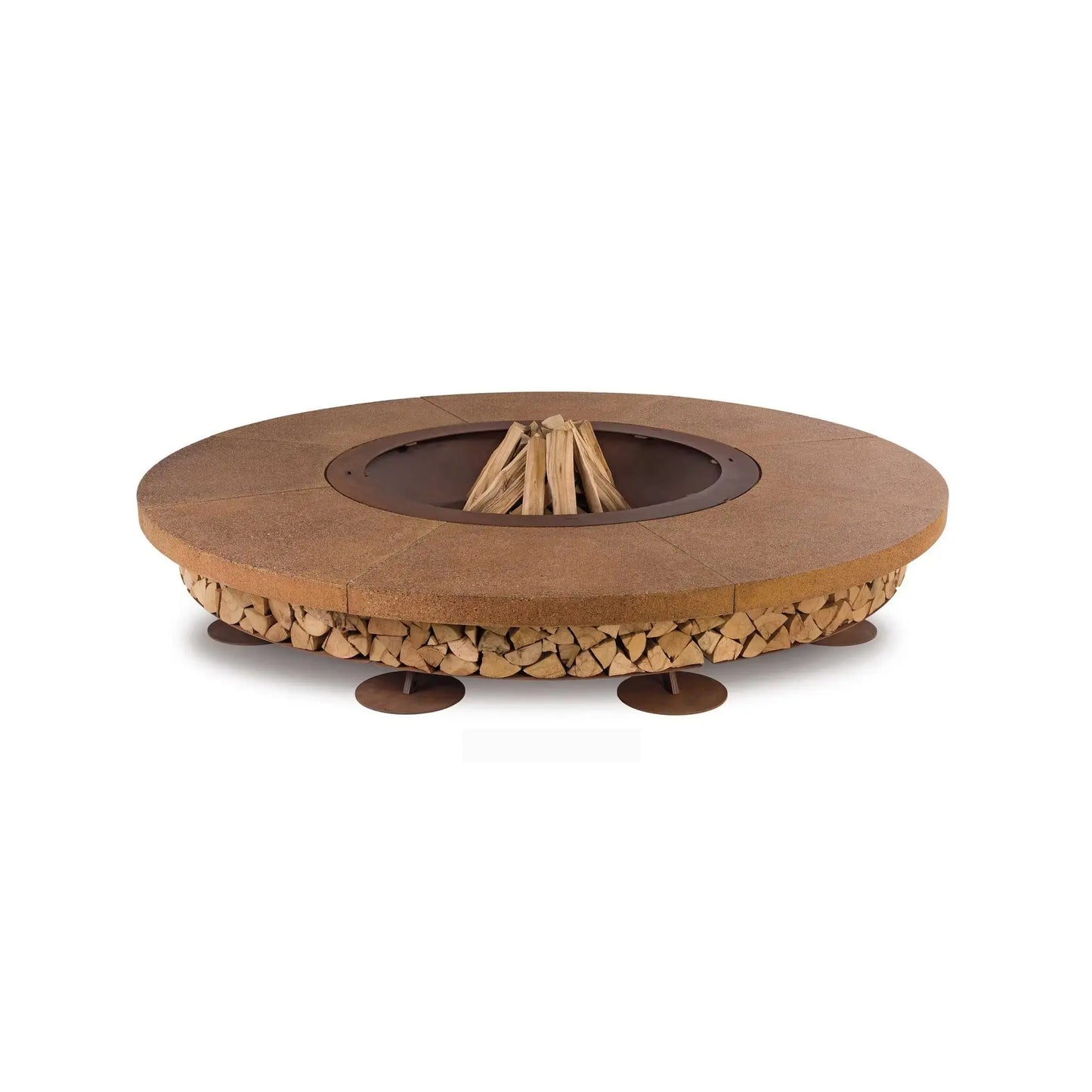 Ercole Outdoor Wood-Burning Fire Pit, Concrete | AK47 DesignArt | JANGEORGe Interior Design