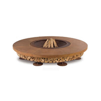 Ercole Outdoor Wood-Burning Fire Pit, Concrete | AK47 DesignArt | JANGEORGe Interior Design