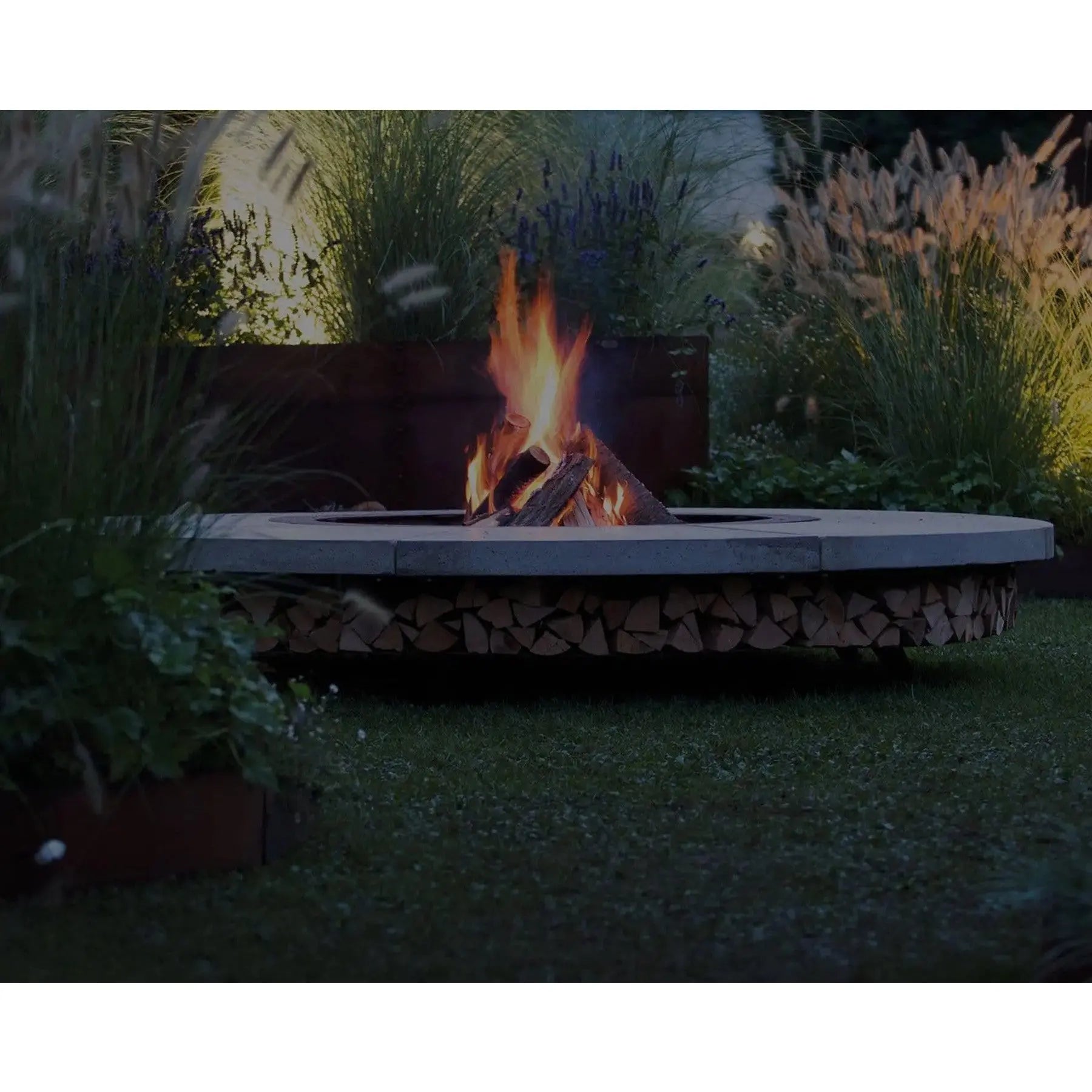 Ercole Outdoor Wood-Burning Fire Pit, Concrete | AK47 DesignArt | JANGEORGe Interior Design