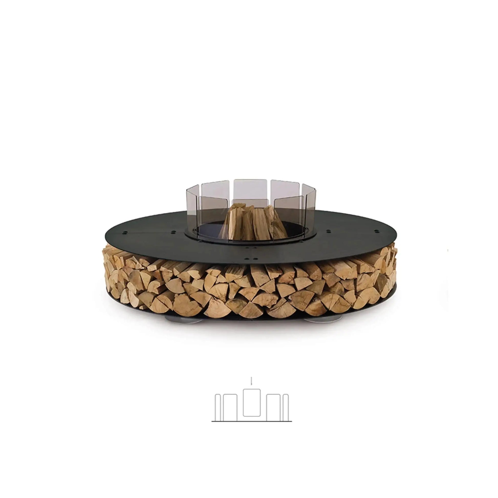 Outdoor Wood-Burning Fire Pit Accessories, Glass Fire Screen | AK47 DesignArt | JANGEORGe Interior Design