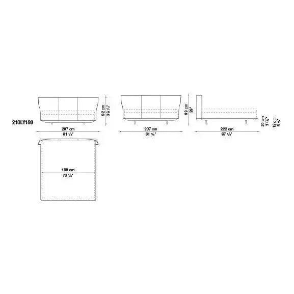 Alys Bed | B&B Italia | JANGEORGe Interior Design