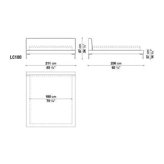 Charles Bed | B&B Italia | JANGEORGe Interior Design